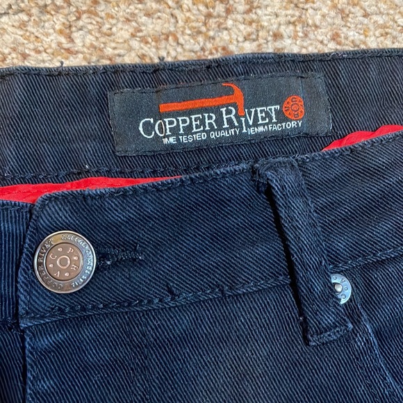 Copper Rivet Motor Sport Patch Black Jeans 36x32 - Picture 8 of 12